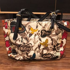 Sak Roots Peace Print Handbag